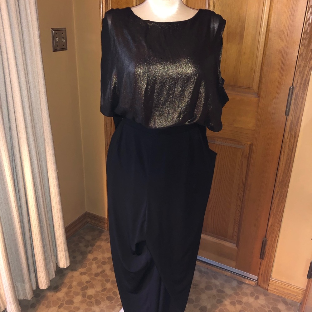 Metallic top jumpsuit